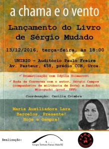 Lançamento do Livro de Sérgio Mudado, 13/12/2016, às 18:00.